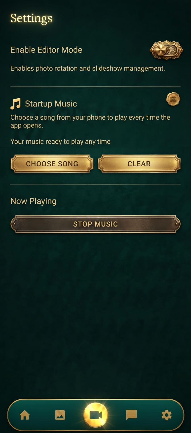 App settings